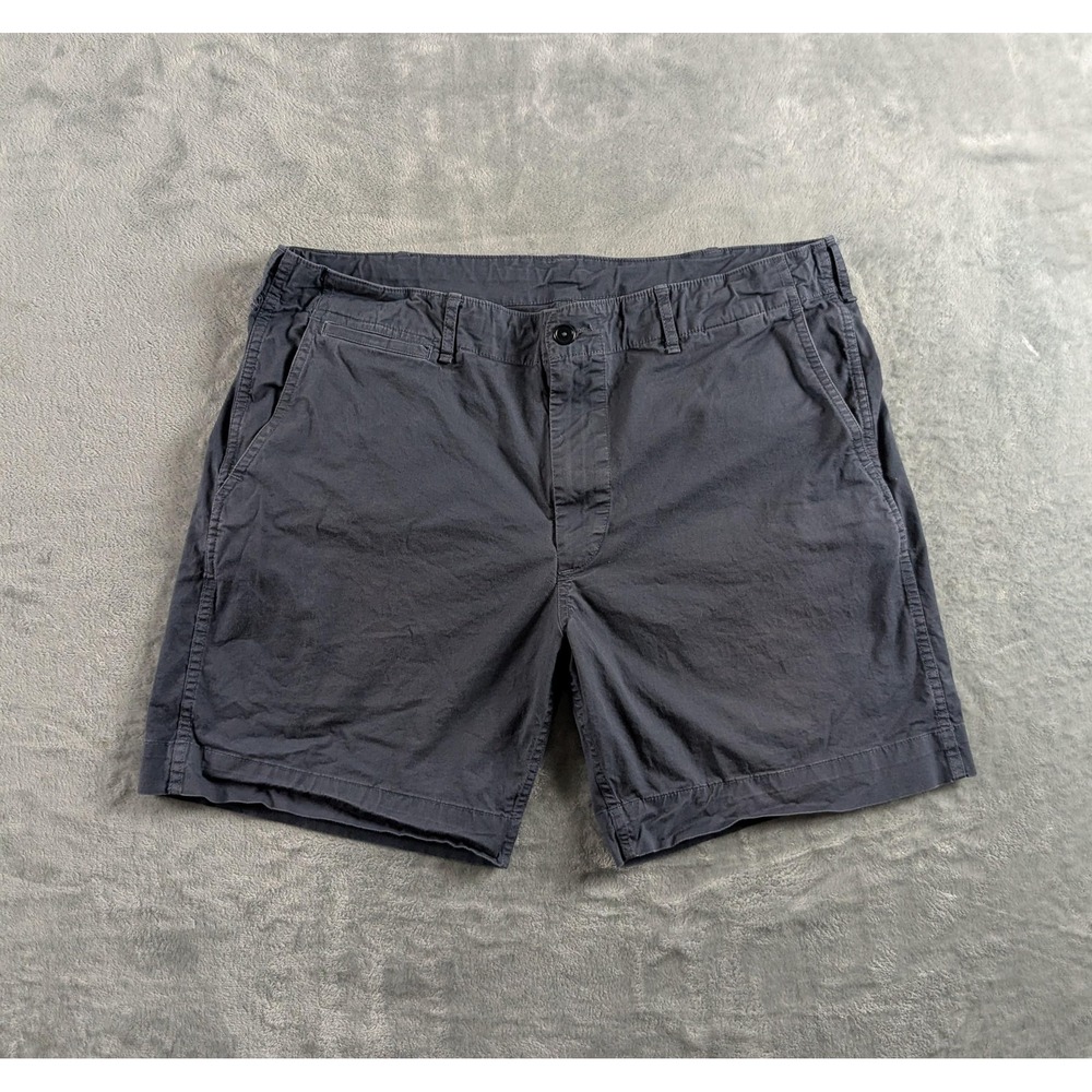 Buck Mason Shorts Mens 36 Gray Chino Stretch Classic Fit 6" Inseam Casual READ